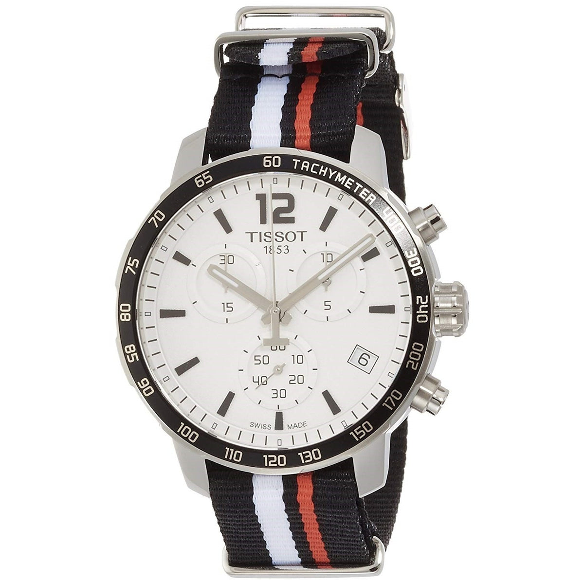 Tissot Men's T0954171703701 Quickster Chronograph Extra Band Black Nylon Watch