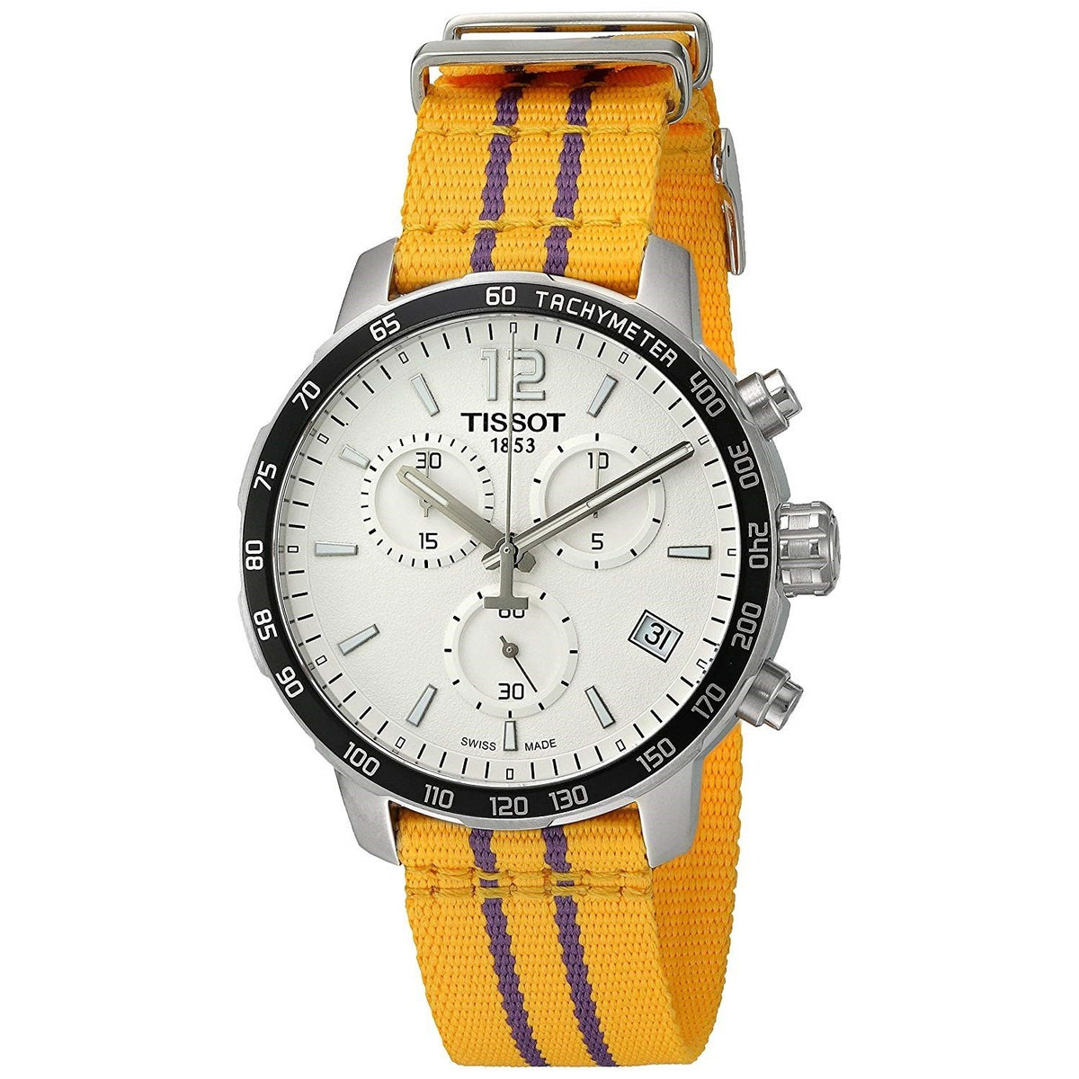 Tissot Men's T0954171703705 Quickster Chronograph Orange Nylon Watch
