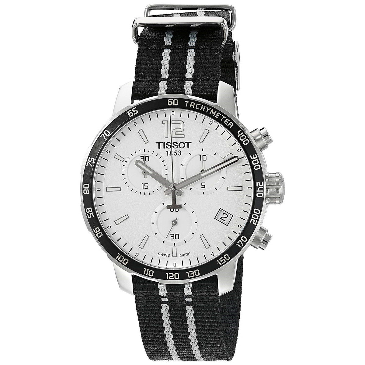 Tissot Men's T0954171703707 Quickster Chronograph Black Nylon Watch
