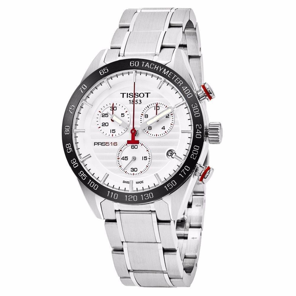 Tissot Men&#39;s T1004171103100 PRS 516 Chronograph Stainless Steel Watch