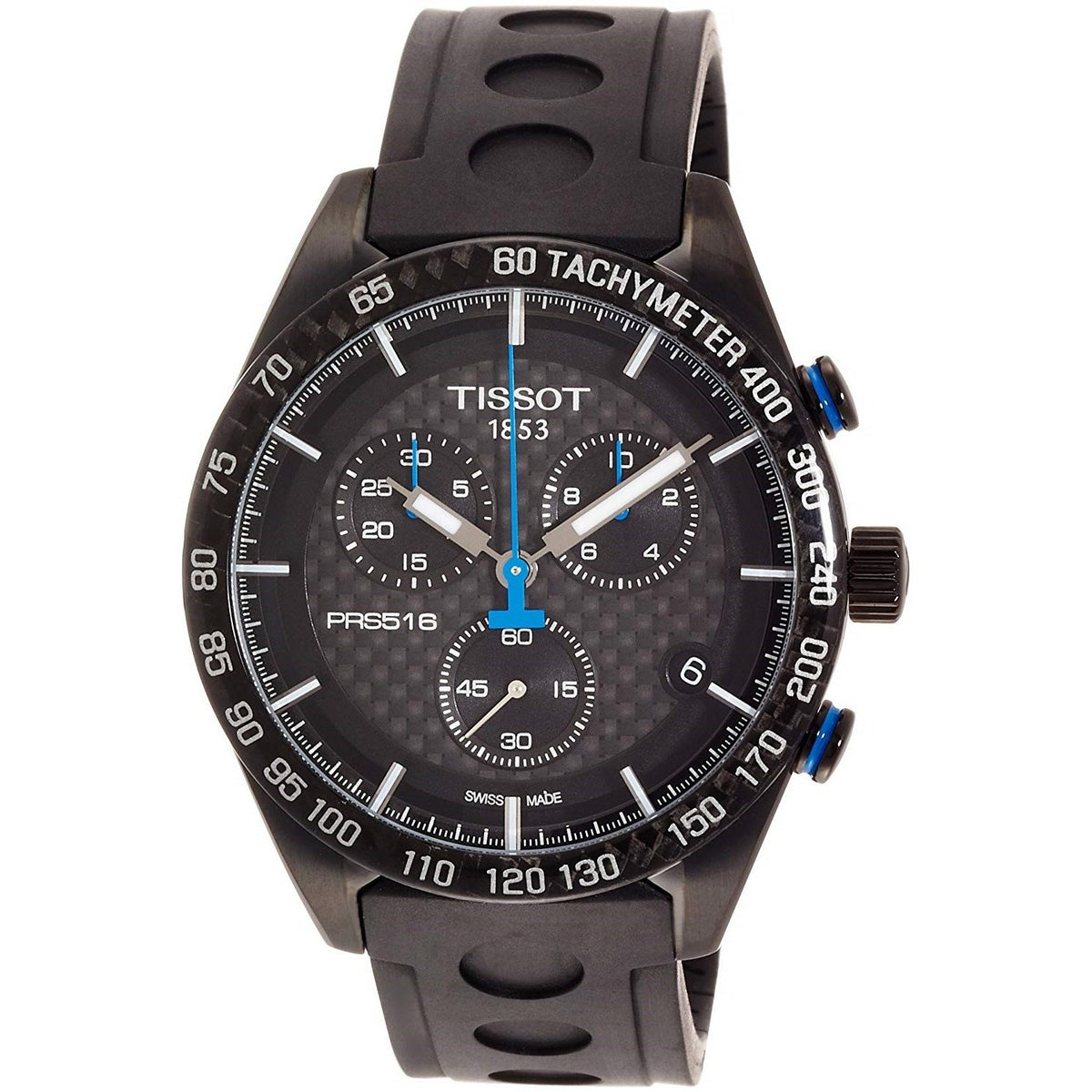 Tissot Men&#39;s T1004173720100 T-Sport PRS 516 Chronograph Black Rubber Watch