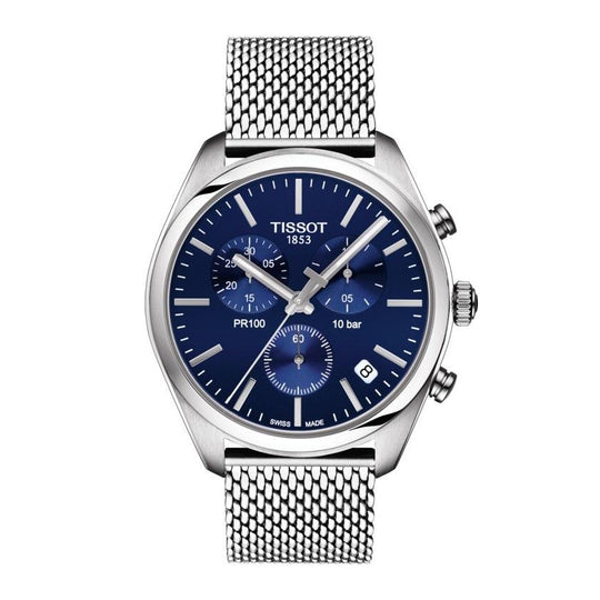 Tissot Men's T1014171104100 PR 100 Chronograph Stainless Steel Watch