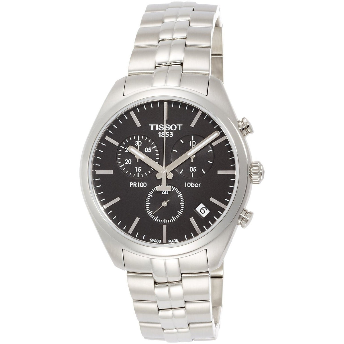 Tissot Men's T1014171105100 PR 100 Chronograph Stainless Steel Watch