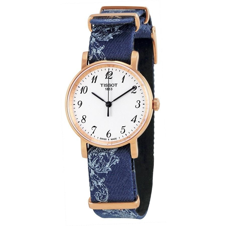 Tissot Women&#39;s T1092103803200 T-Classic Everytime Blue Fabric Watch