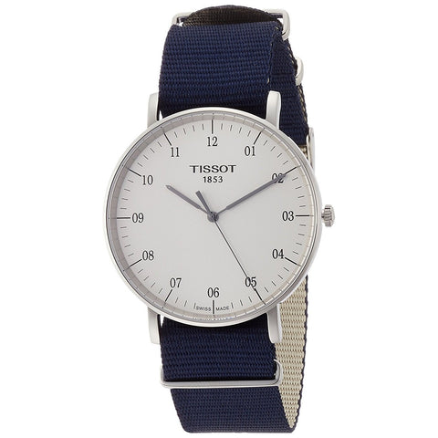 Tissot Men's T1096101703700 T-Classic Everytime Blue Nylon Watch