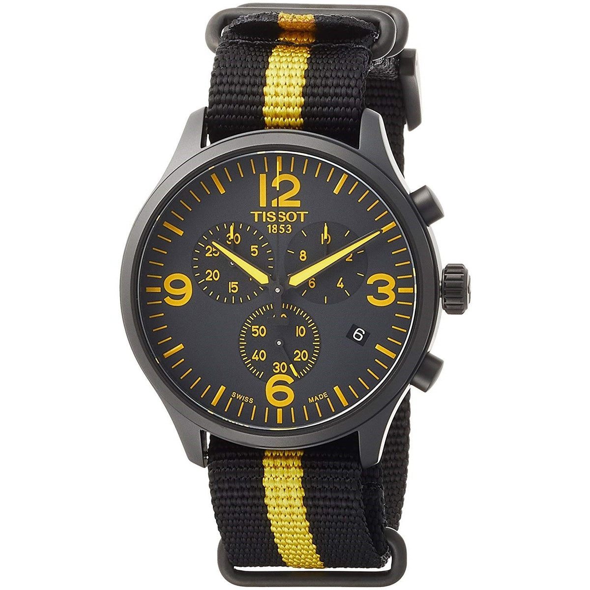 Tissot Men's T1166173705700 Tour de France Chronograph Two-Tone Fabric Watch