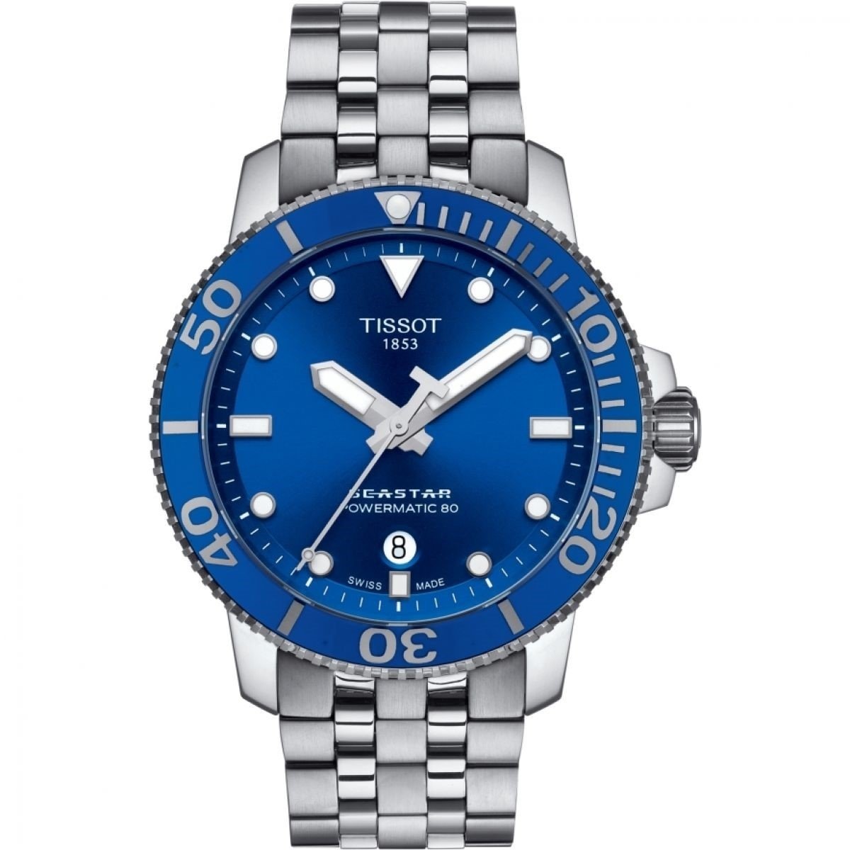 Tissot Men's T1204071104100 Seastar 1000 Automatic Stainless Steel Watch