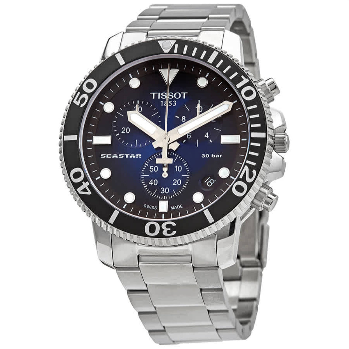 Tissot Seastar Men&#39;s T1204171104101 Silver Stainless Steel Watch