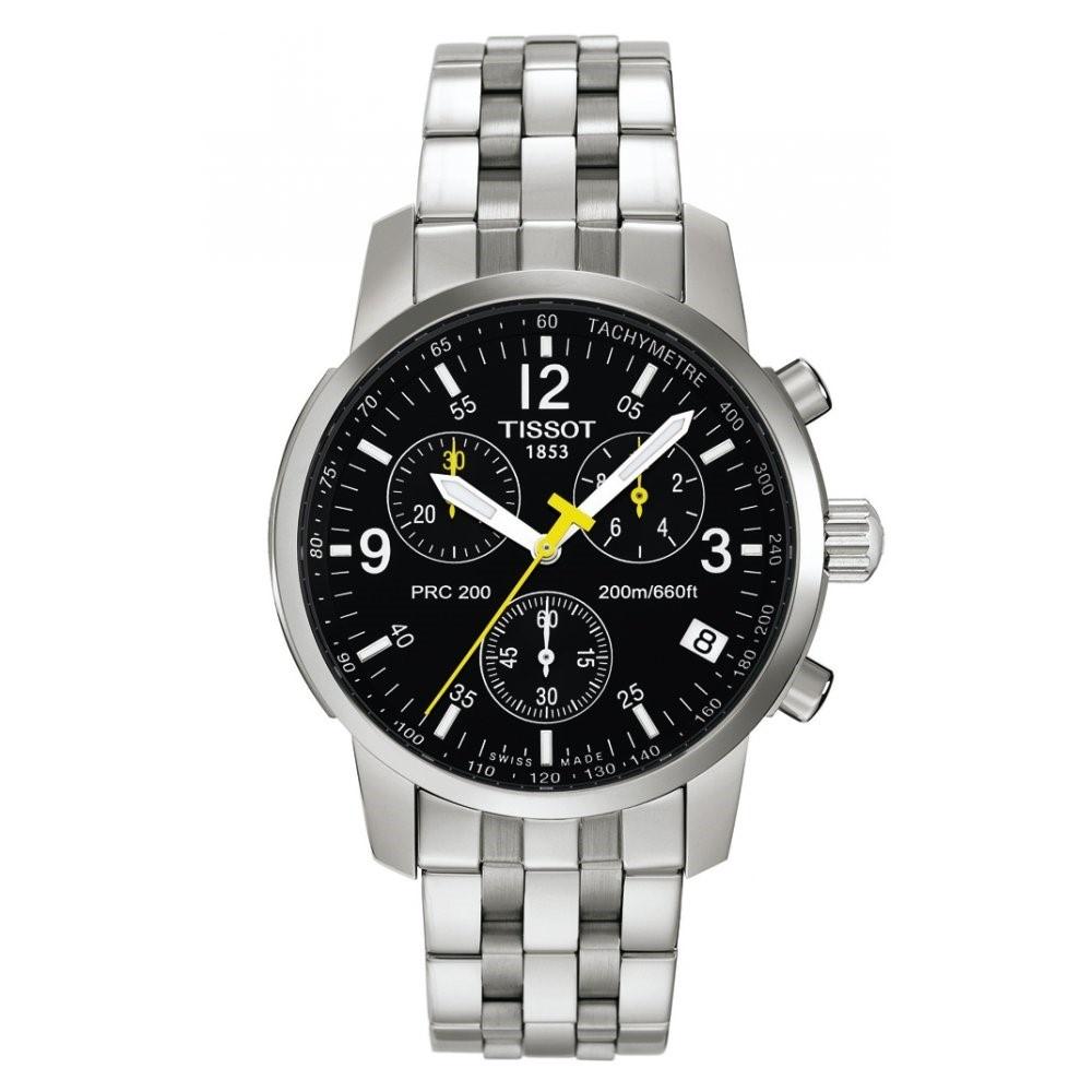 Tissot Men s T17158652 PRC 200 Chronograph Stainless Steel Watch