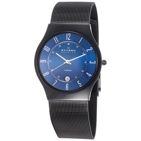 Skagen Men's T233XLTMN Signature Black Titanium Watch