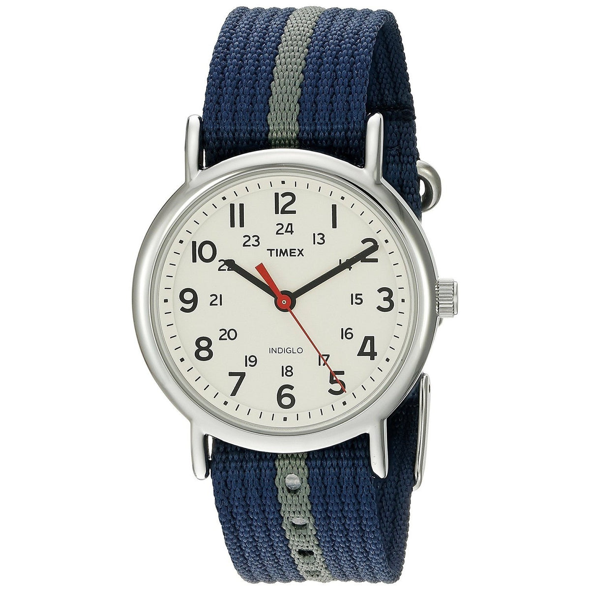 Timex Unisex T2N654 Weekender Two-Tone Nylon Watch
