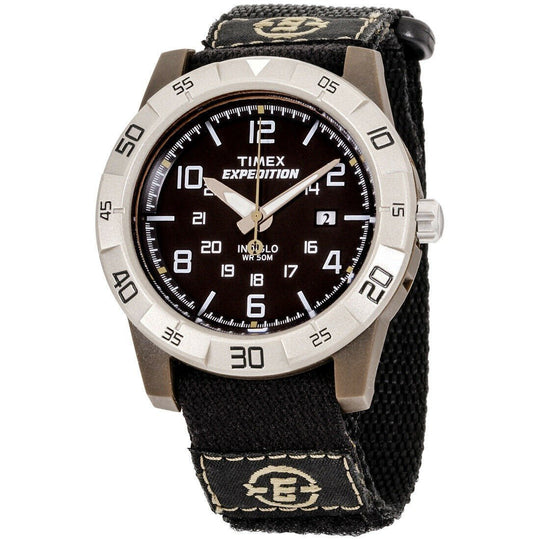 Timex Men's T49834 Expedition Black Canvas Watch
