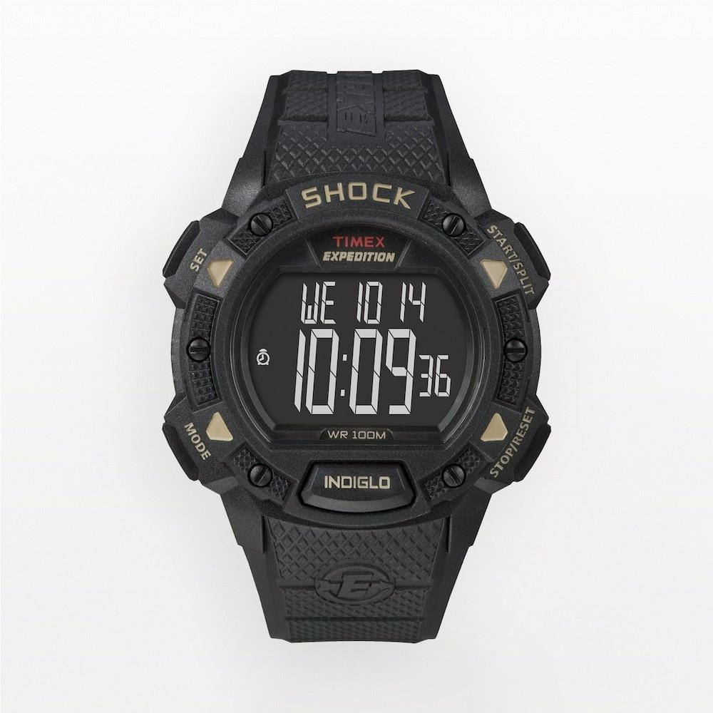 Timex Men&#39;s T49896 Expedition Black Resin Watch