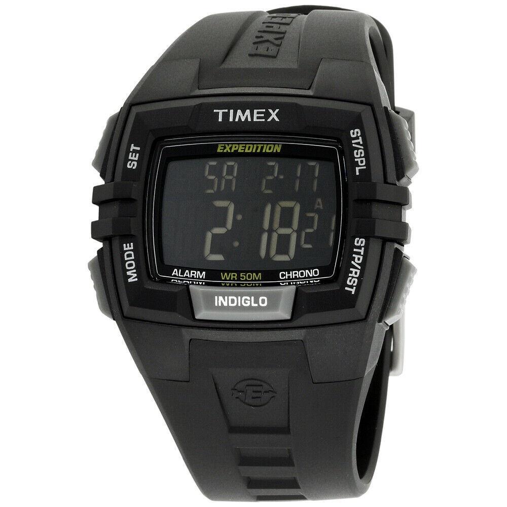 Timex Men&#39;s T49900 Expedition Black Silicone Watch
