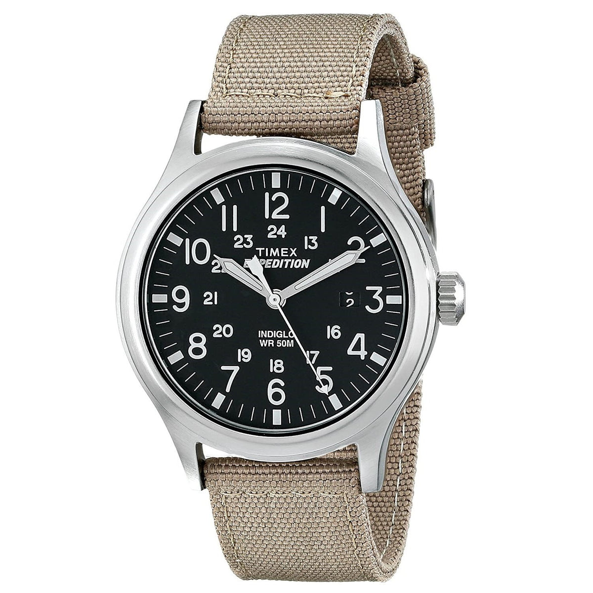 Timex Men&#39;s T49962 Expedition Scout Brown Nylon Watch
