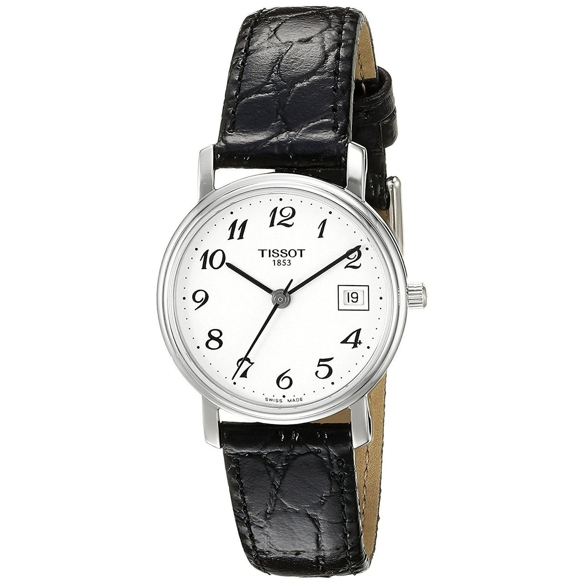 Tissot Women&#39;s T52112112 T-Classic Desire Black Leather Watch
