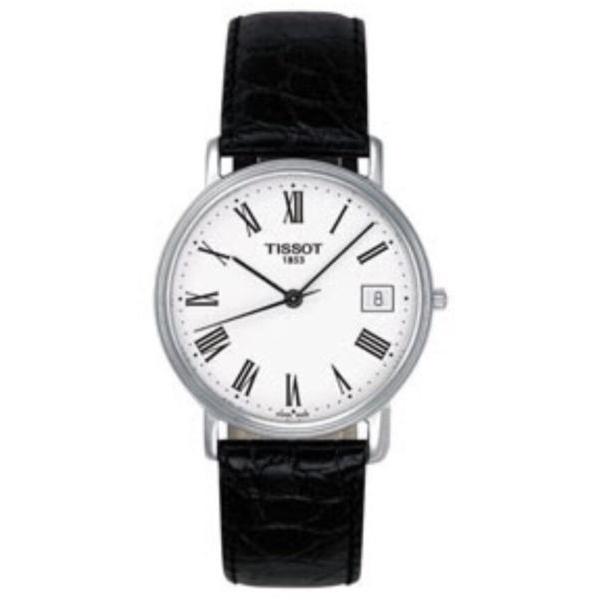 Tissot Women&#39;s T52112113 Desire Black Leather Watch