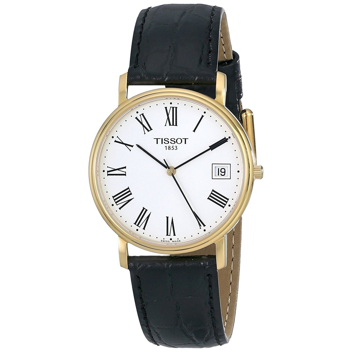 Tissot Men&#39;s T52542113 T-Classic Desire Black Leather Watch