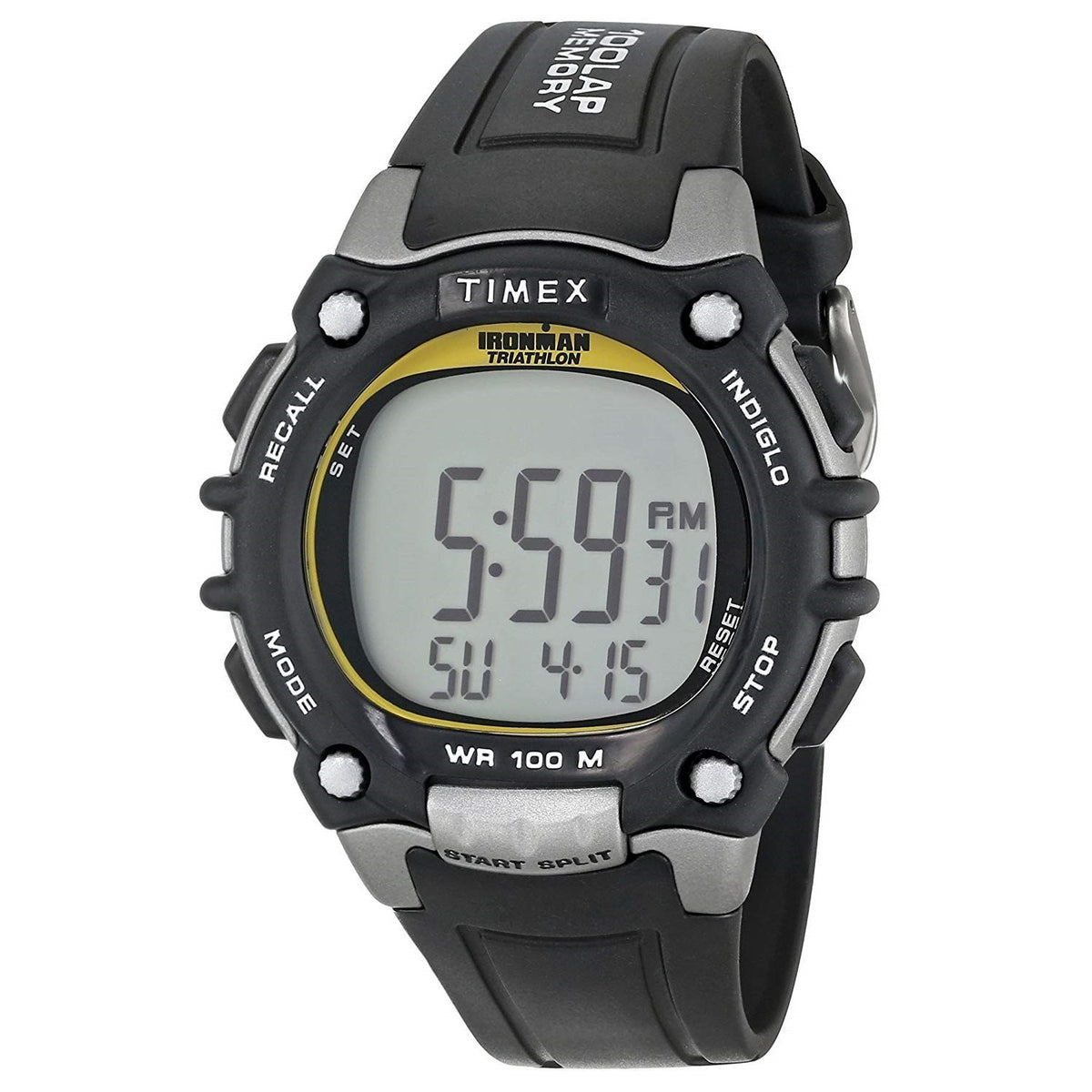 Timex Men's T5E231 Black Resin Watch