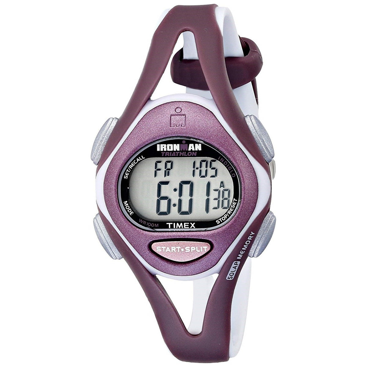 Timex Women&#39;s T5K007 Purple Resin Watch