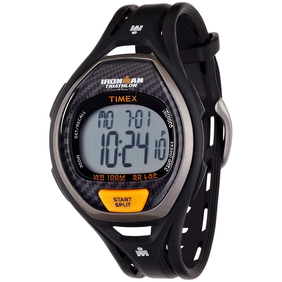 Timex Men's T5K335 Ironman Sleek Black Silicone Watch