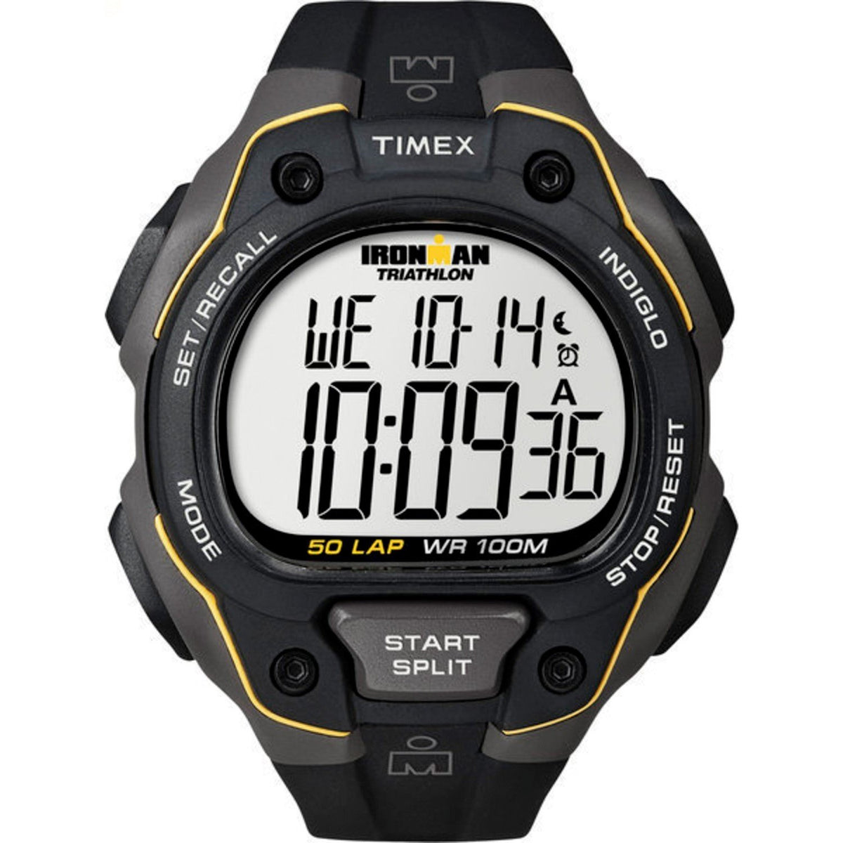 Timex Men&#39;s T5K494 Ironman Black Silicone Watch