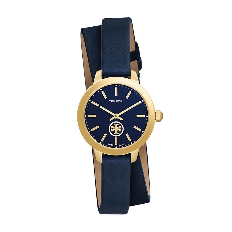 Tory Burch Women&#39;s TB1303 Collins Blue Leather Watch