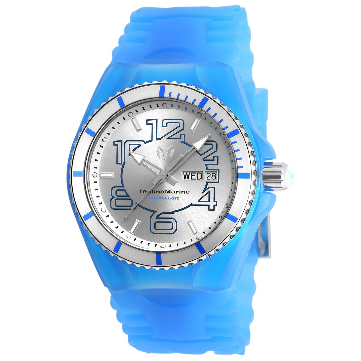 TechnoMarine Men&#39;s TM-115140 Cruise JellyFish Multi-Function Blue Silicone Watch