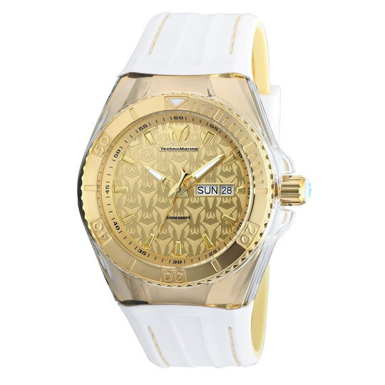 TechnoMarine Men's TM-115152 Cruise Monogram White Silicone Watch