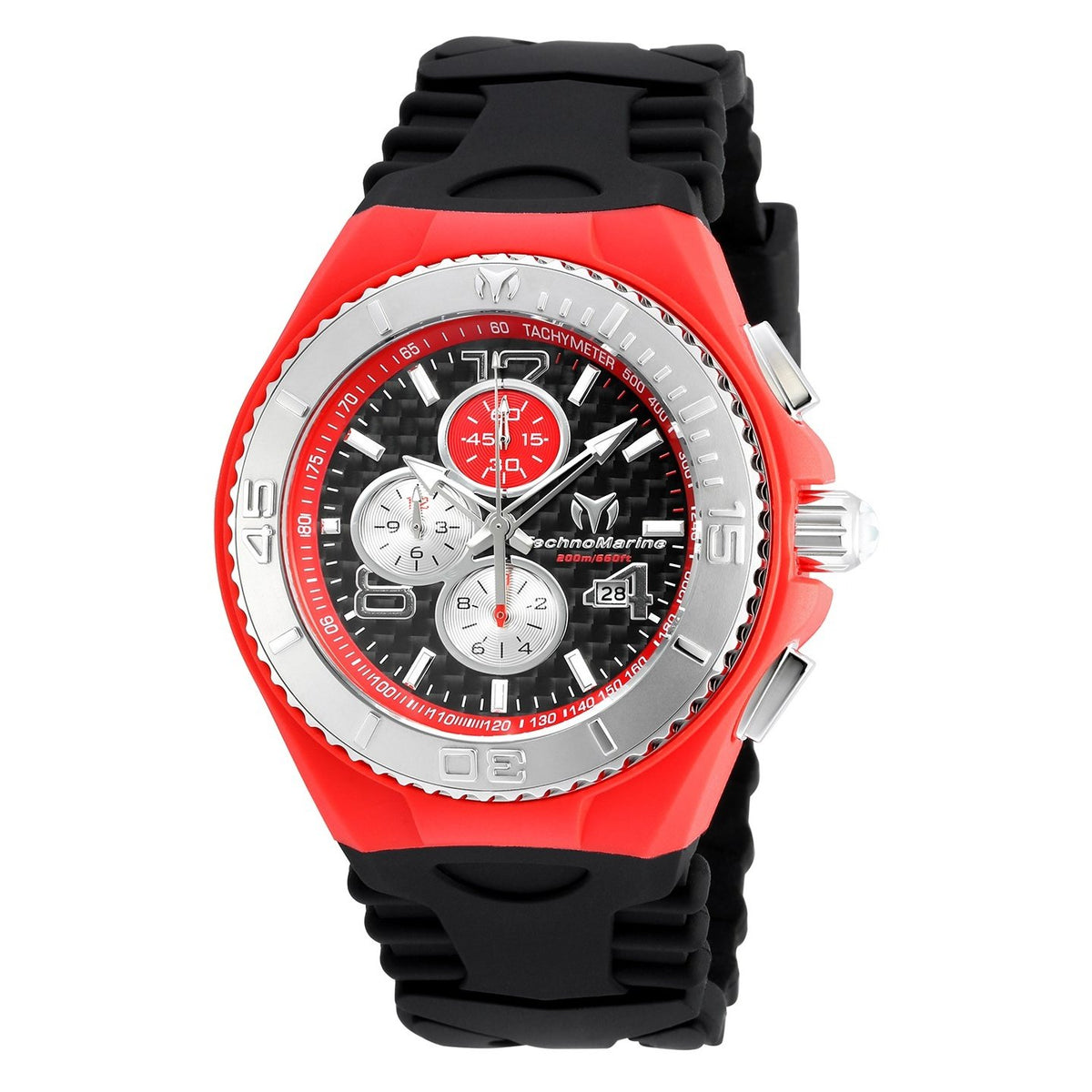 TechnoMarine Men&#39;s TM-115296 Cruise JellyFish Black Silicone Watch