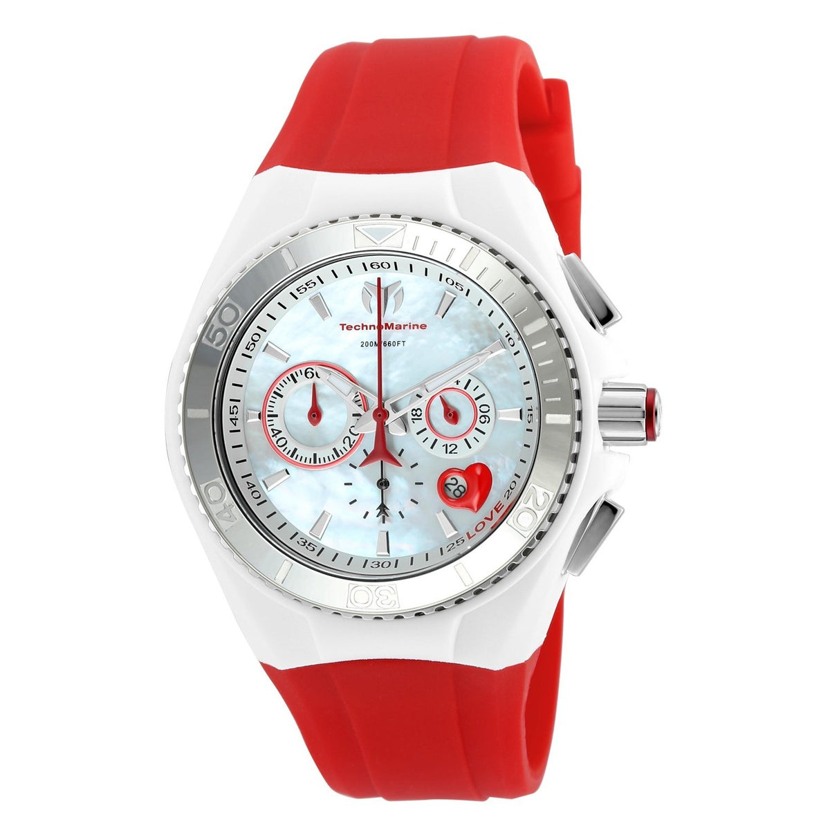 TechnoMarine Men's TM-115312 Cruise Red Leather Watch