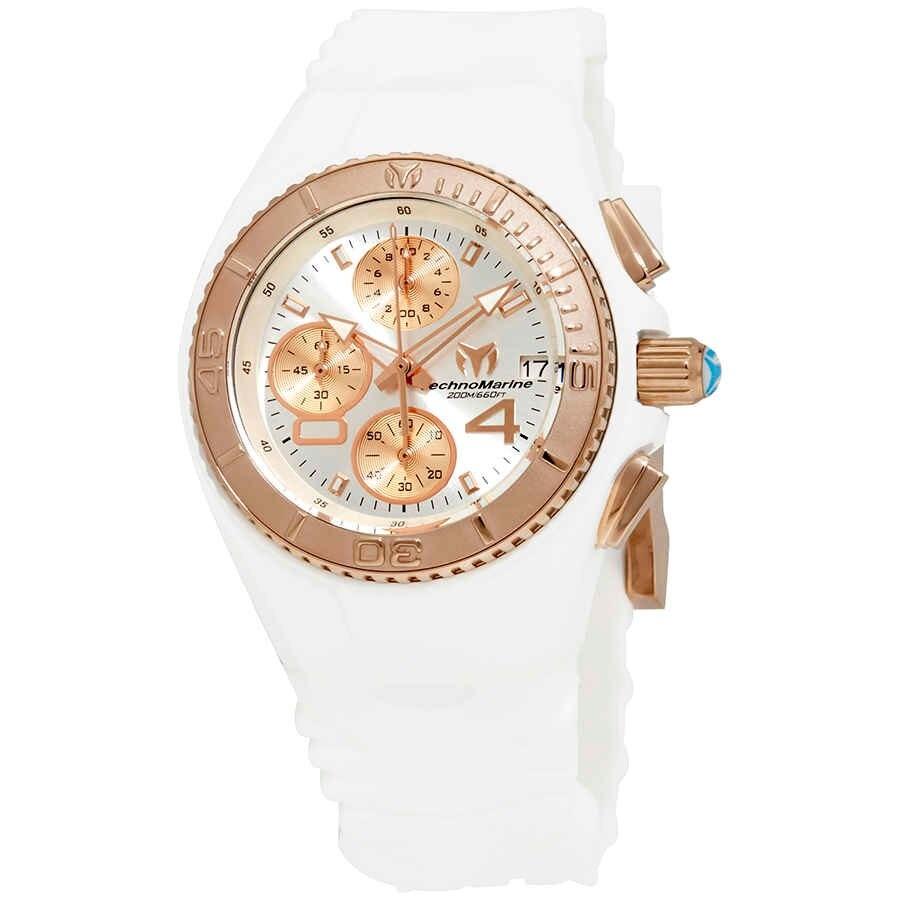 TechnoMarine Men&#39;s TM-115362 Cruise Original White Silicone Watch