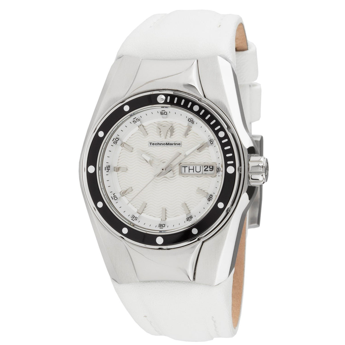 TechnoMarine Women&#39;s TM-115389 Cruise White Leather Watch