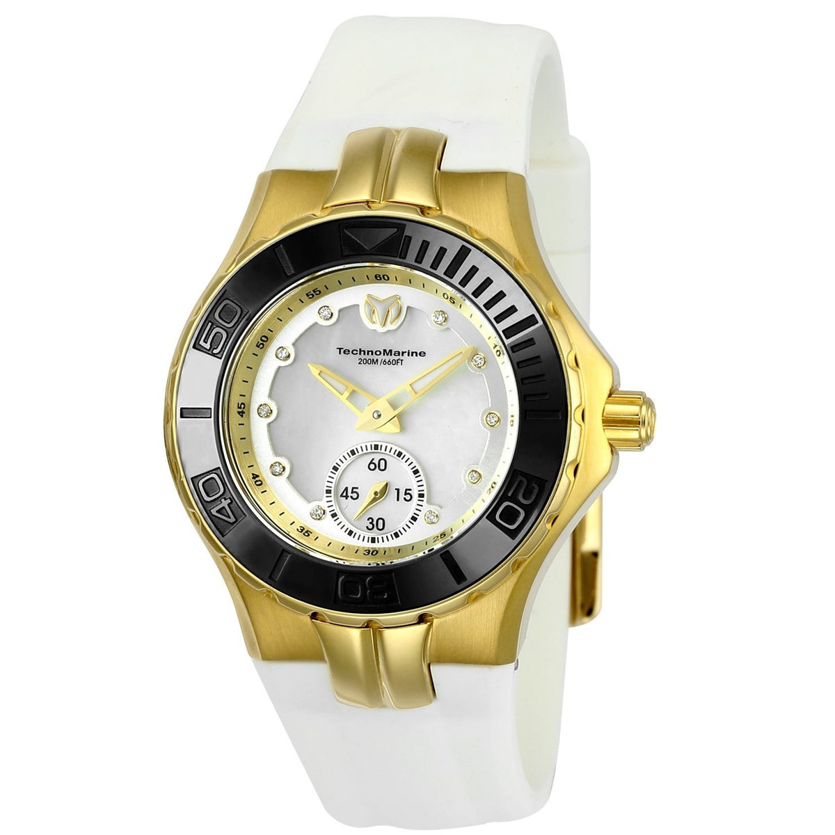 TechnoMarine Women&#39;s TM-115398 Cruise White Silicone Watch