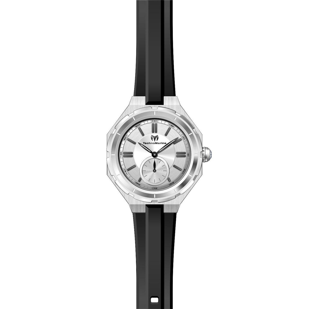 TechnoMarine Women&#39;s TM-118001 Black Silicone Watch