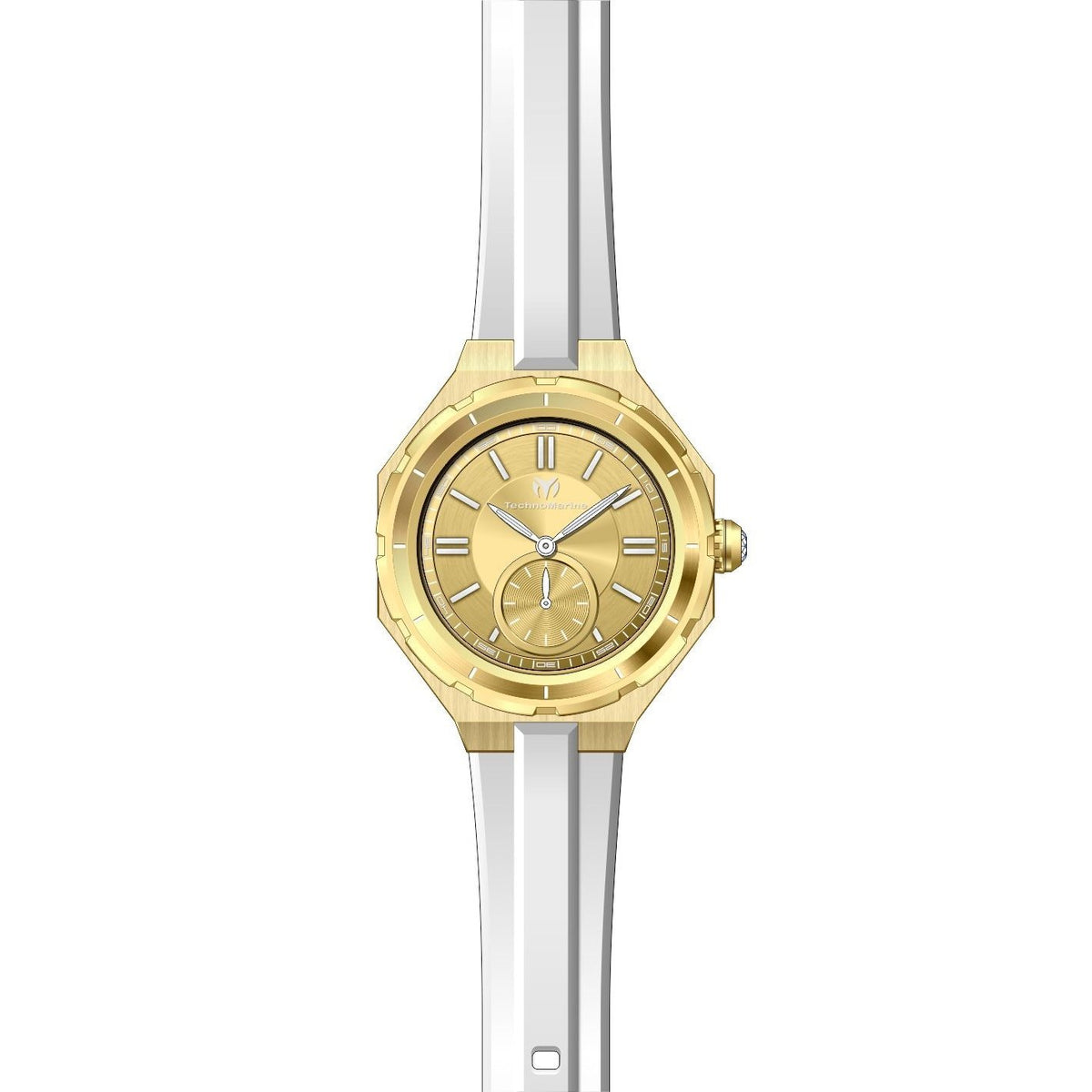TechnoMarine Women&#39;s TM-118005 White Silicone Watch