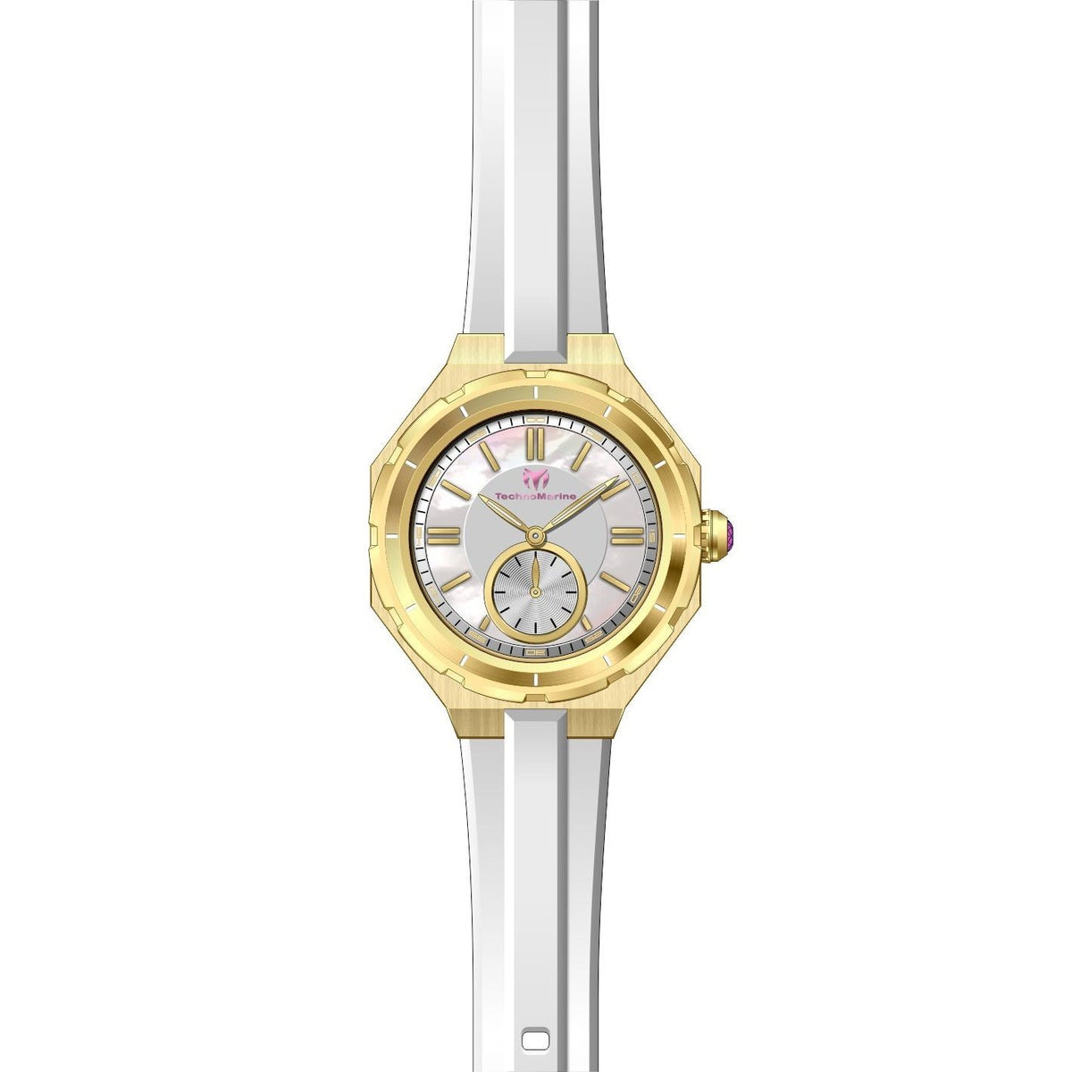 TechnoMarine Women's TM-118006 White Silicone Watch