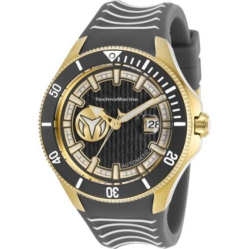 TechnoMarine Men&#39;s TM-118014 Automatic Grey Silicone Watch