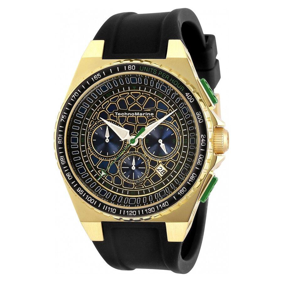 TechnoMarine Men's TM-118028 Cruise Freedom Freedom Black Silicone Watch