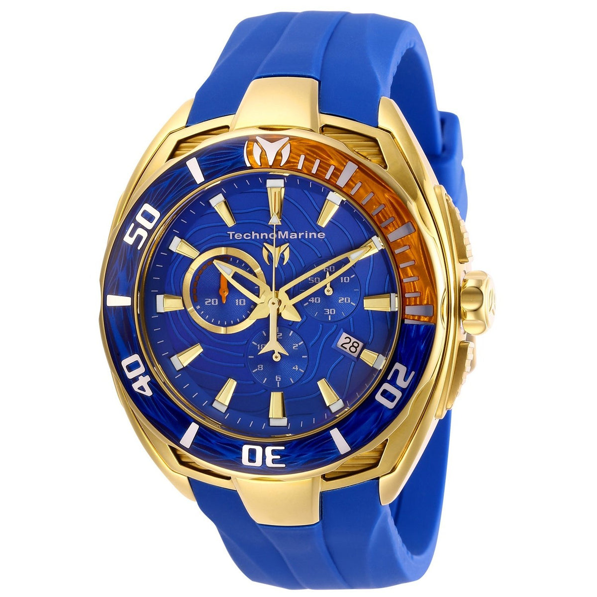 TechnoMarine Men's TM-118044 Blue Leather Watch