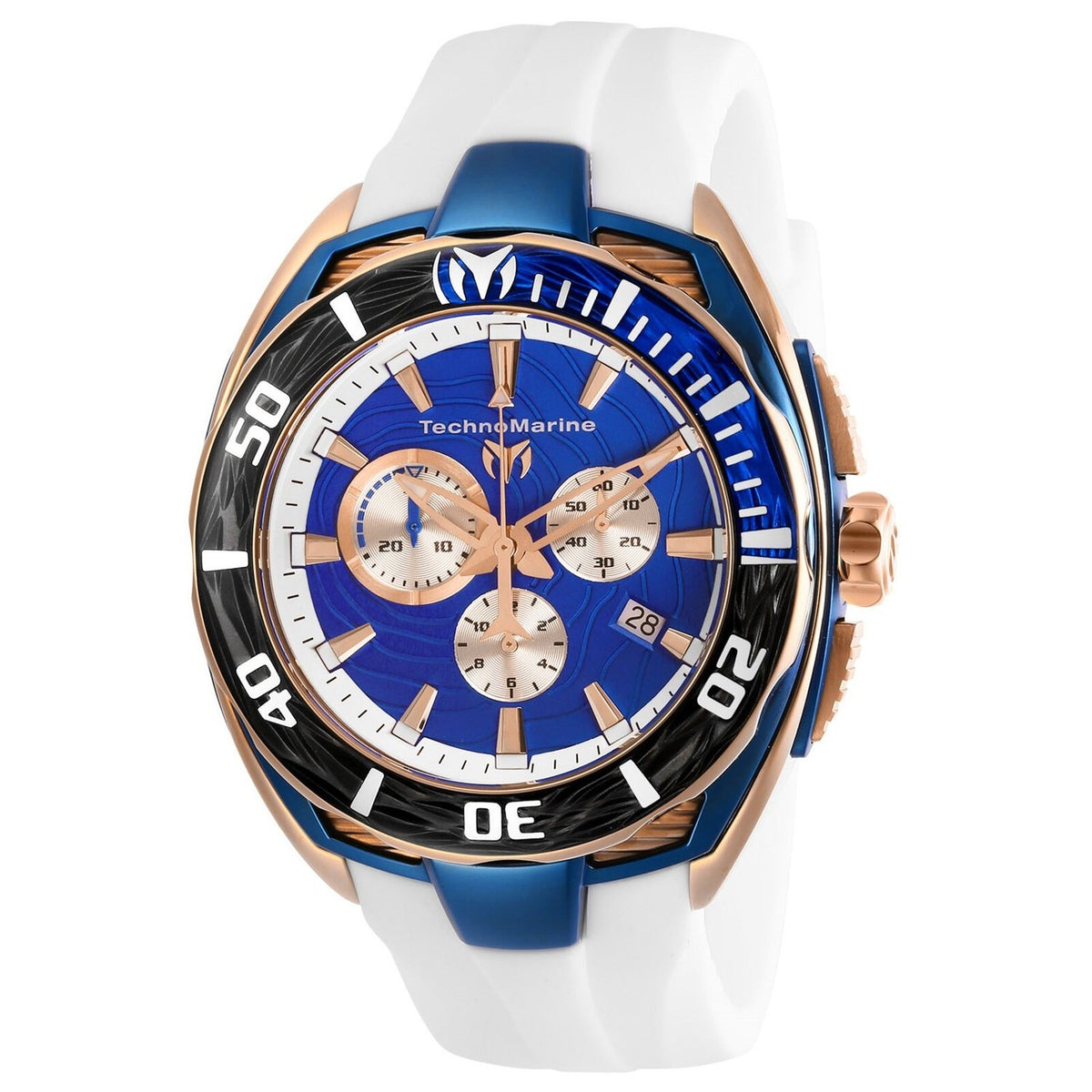 TechnoMarine Men&#39;s TM-118048 Cruise California Chronograph White Silicone Watch