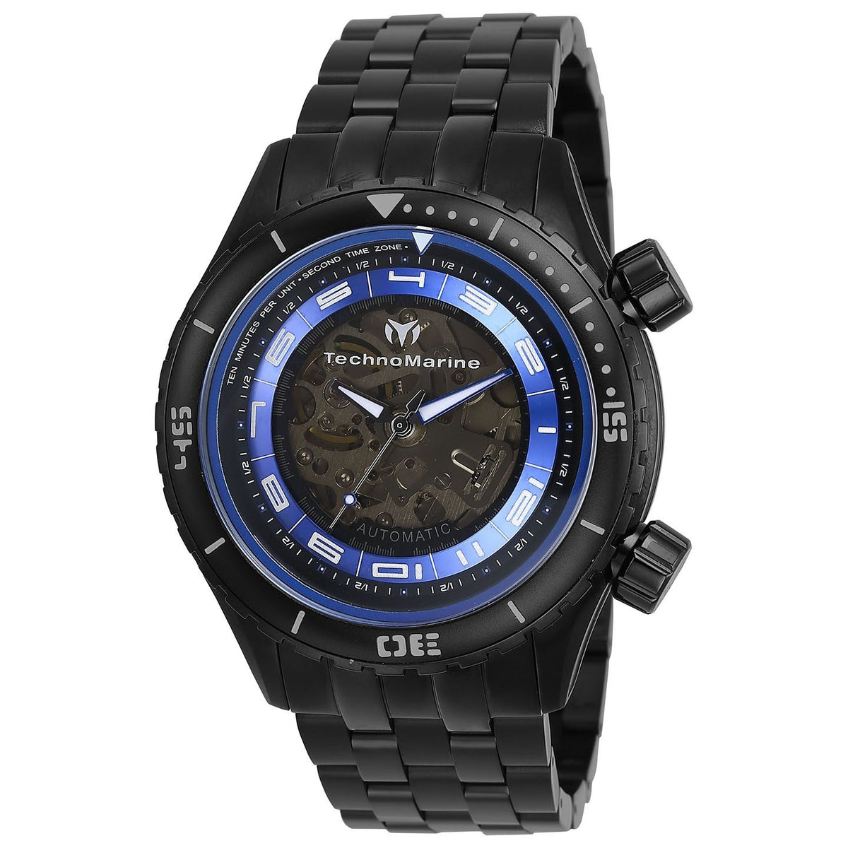 TechnoMarine Men's TM-218015 Manta Blue Leather Watch