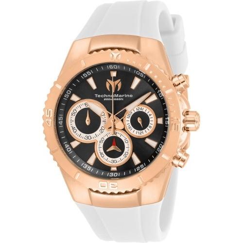 TechnoMarine Women&#39;s TM-218042 White Silicone Watch