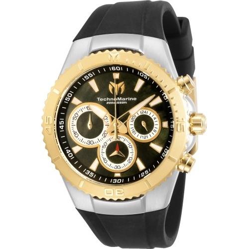 TechnoMarine Women&#39;s TM-218044 Black Silicone Watch