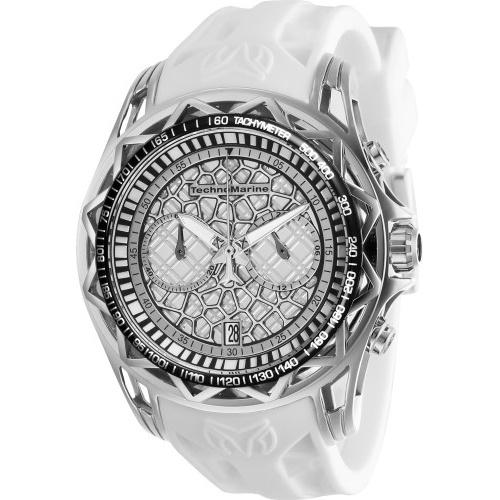 TechnoMarine Men&#39;s TM-318001 White Silicone Watch