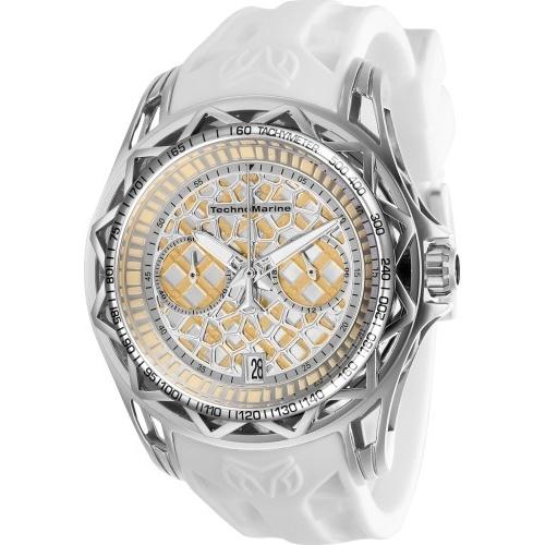 TechnoMarine Men's TM-318025 Cruise White Silicone Watch
