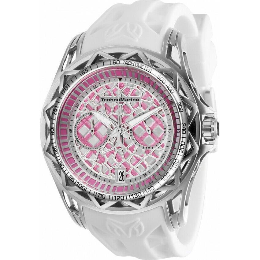 TechnoMarine Men's TM-318028 Cruise White Silicone Watch