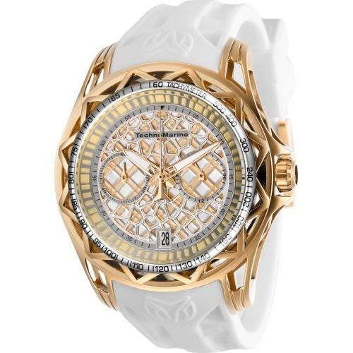 TechnoMarine Men&#39;s TM-318033 Cruise White Silicone Watch