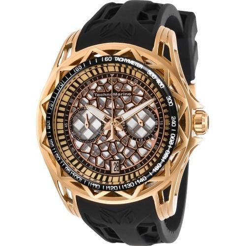 TechnoMarine Men&#39;s TM-318034 Cruise Black Silicone Watch