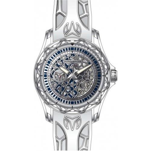 TechnoMarine Men's TM-318041 Cruise Automatic White Silicone Watch